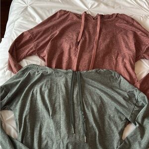 Cozy Pink and Green Hoodies